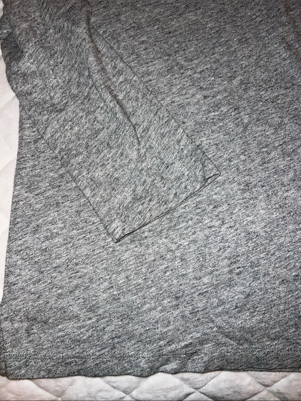 J. Crew Heather Gray Boatneck Long-Sleeve Top